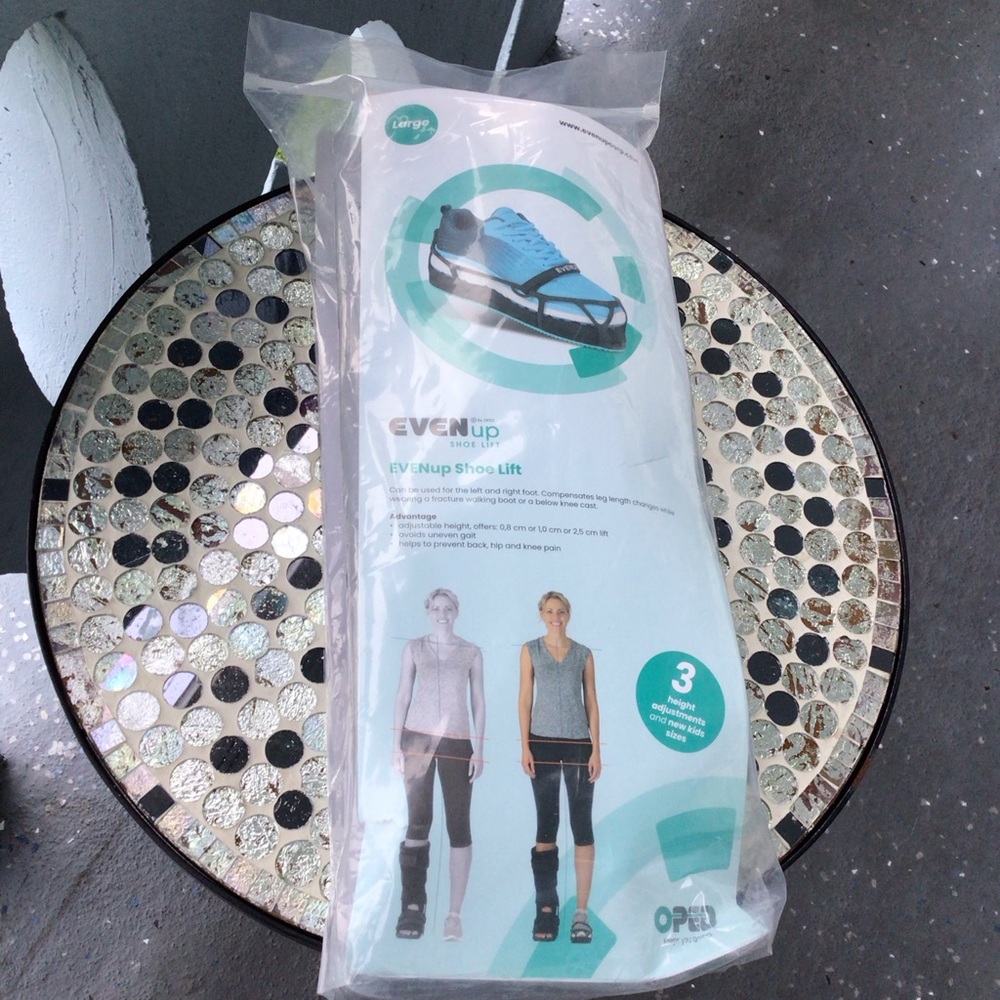 EVENup Medical Shoe Lift Pair - Lift Compensation for Uneven Legs New Condition